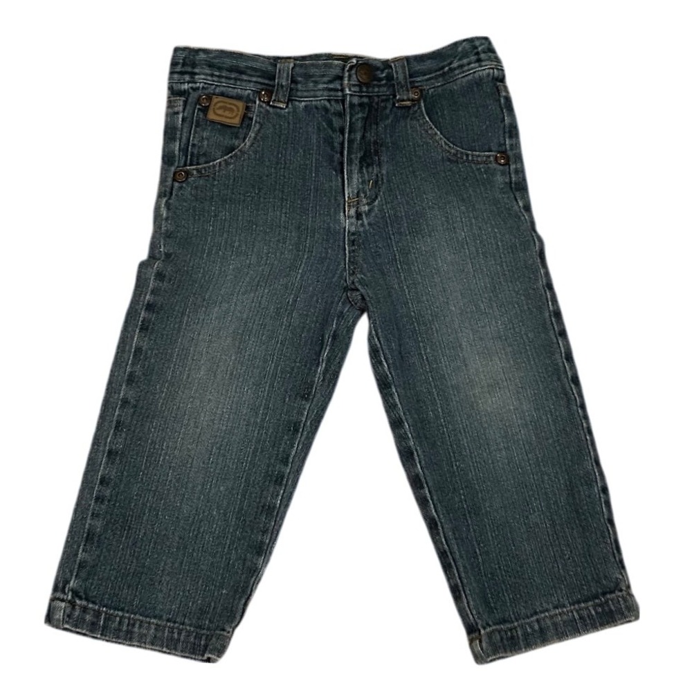Boys Ecko‎ sz 24 months Y2K vibes jeans with back hit embroidered infant READ